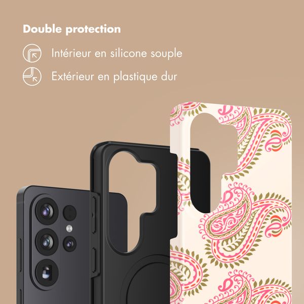 Selencia Coque arrière Vivid Samsung Galaxy S26 Ultra - Paisley Blush