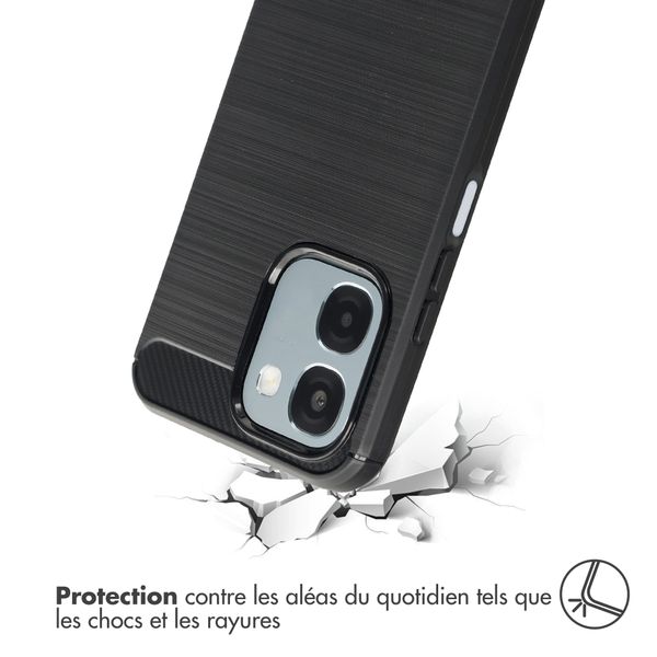 imoshion Coque Brushed Oppo A6 (5G) - Noir