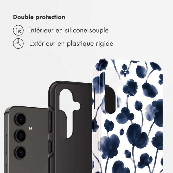 Selencia Coque arrière Vivid Samsung Galaxy S24 FE - Midnight Blossom