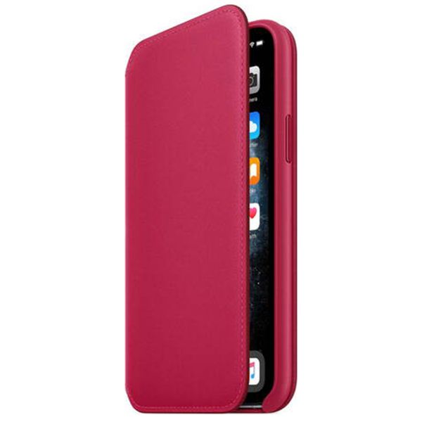 Apple Étui de télephone portefeuille Leather Folio Apple iPhone 11 Pro - Red Raspberry