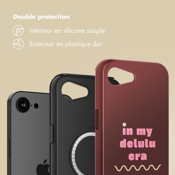Selencia Coque arrière Vivid avec MagSafe Apple iPhone 17e / 16e - Delulu