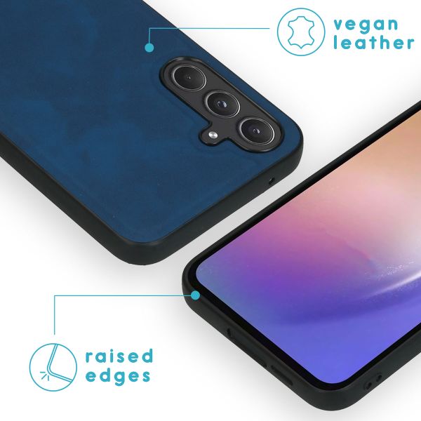 imoshion Etui de télephone luxe 2-en-1 amovible Samsung Galaxy A55 - Bleu