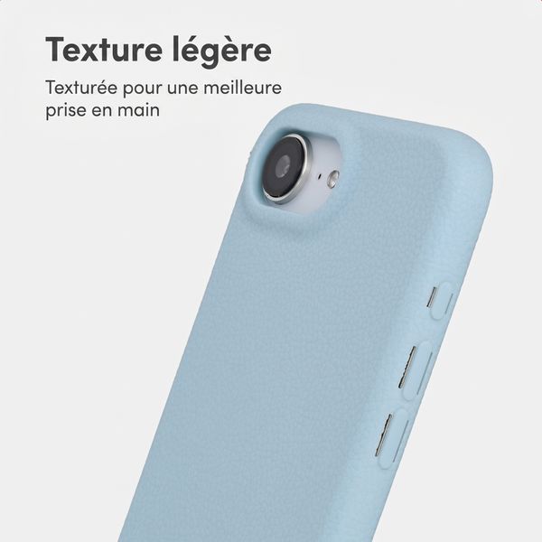 imoshion Coque arrière Texture Apple iPhone 17e / 16e - Bleu clair