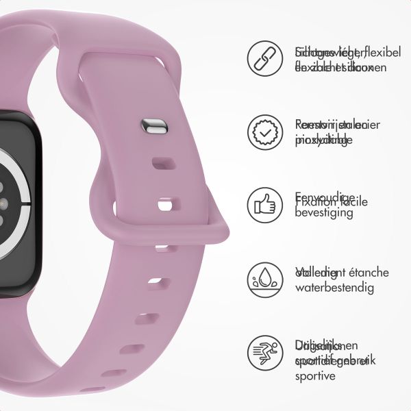 imoshion Bracelet en silicone⁺ Apple Watch | 38/40/41/42 mm - Taille S/M - Mauve