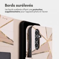 imoshion Étui de télephone portefeuille Design Samsung Galaxy A54 (5G) - Beige Graphic