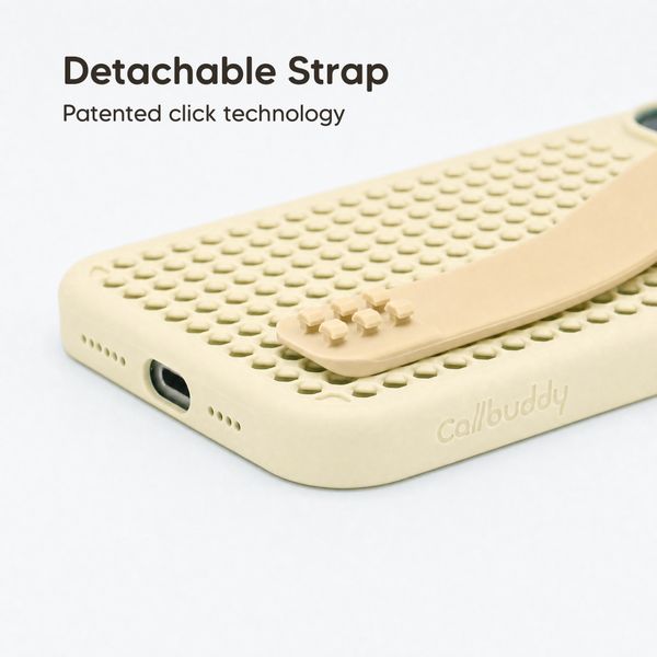 Callbuddy Coque avec strap Apple iPhone 16 Pro Max - Sand Glow