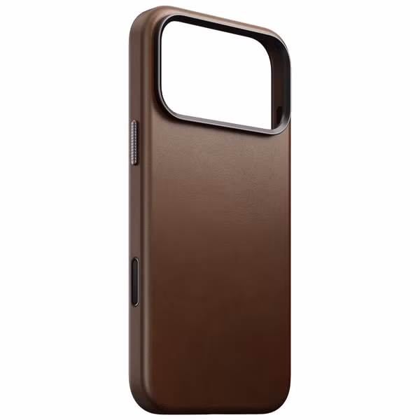 Nomad Coque arrière Traditional Leather avec MagSafe Apple iPhone 18 Pro Max - Brown