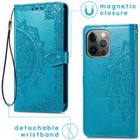 imoshion Etui de télephone Mandala Apple iPhone 13 Pro - Turquoise