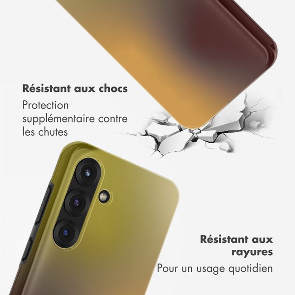 Selencia Coque arrière Vivid avec MagSafe Samsung Galaxy S25 - Gradient Olive Dust
