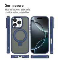 Accezz Coque Ring Stand avec MagSafe Apple iPhone 16 Pro - Bleu