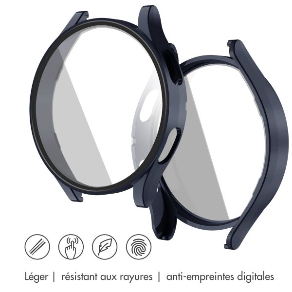 imoshion Coque rigide à couverture complète Samsung Galaxy Watch 4 - 44 mm - Bleu foncé