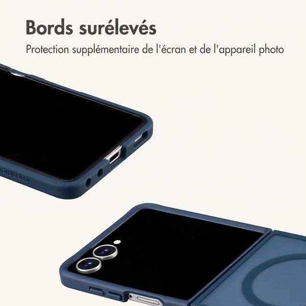 imoshion Coque Color Guard avec MagSafe Samsung Galaxy Z Flip 8 - Bleu foncé