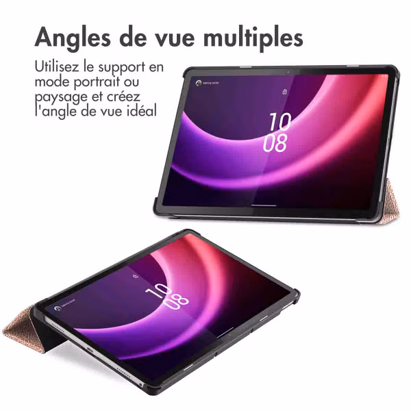 imoshion Coque tablette Trifold Lenovo Tab P11 (2nd gen) - Rose Doré