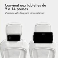 imoshion Appuie-tête Support pour tablette de voiture avec bras réglable - Noir