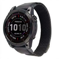 imoshion Bracelet QuickFit® Milanais  - Connexion Garmin 20 mm - Taille L/XL - Noir