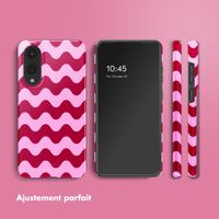 Selencia Coque arrière Vivid Samsung Galaxy S25 Edge - Wave Vibes Lipstick