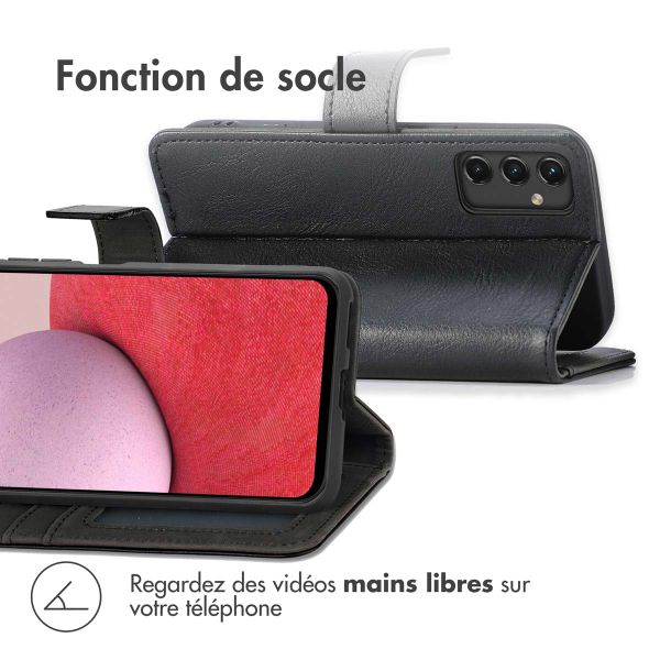 imoshion Étui de télephone portefeuille de luxe Samsung Galaxy A14 (5G/4G) - Noir