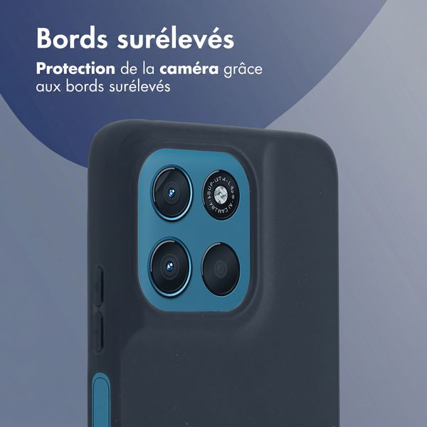 imoshion Coque Couleur Motorola Moto G57 Power - Bleu foncé