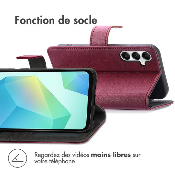 imoshion Étui de télephone portefeuille de luxe Samsung Galaxy A56 - Bordeaux