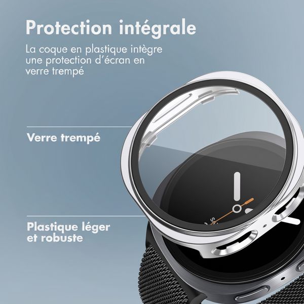 imoshion Coque rigide à couverture complète Samsung Galaxy Watch 8 (40 mm) - Argent
