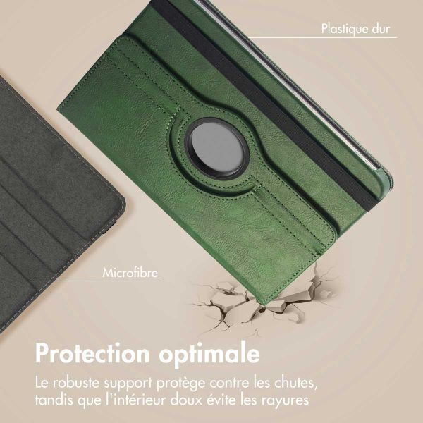 imoshion Coque tablette rotatif à 360° Samsung Galaxy Tab S10 Plus / Tab S9 FE Plus / Tab S9 Plus - Vert