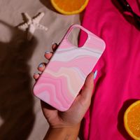 Selencia Coque arrière Vivid Apple iPhone SE (2022 / 2020) / 8 / 7 - Pastel Lipstick Marble