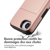 imoshion Coque arrière avec porte-cartes Apple iPhone 17e / 16e - Rose Doré