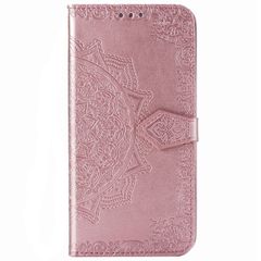 Etui de télephone portefeuille Mandala Apple iPhone 12 (Pro) - Rose Doré