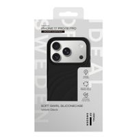 iDeal of Sweden Coque Soft Swirl Silicone MagSafe Apple iPhone 17 Pro - Velvet Black