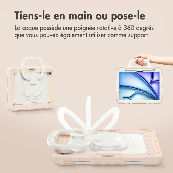 imoshion Coque tablette kidsproof Rugged Apple iPad Air 11 pouces (2026) M4 / (2025) M3 / (2024) M2 - Rose clair