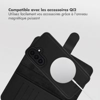 Accezz Coque portefeuille Edge amovible avec MagSafe Samsung Galaxy A27 (5G) - Noir