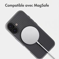Accezz Coque arrière Lite avec MagSafe | Fluted | Apple iPhone 17 - Matte Black