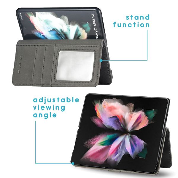 imoshion Étui de télephone portefeuille de luxe Samsung Galaxy Z Fold3 - Zwart - Noir