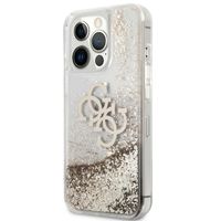 Guess Coque 4G Logo Liquid Glitter Apple iPhone 13 Pro - Doré
