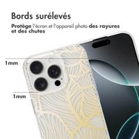 imoshion Coque Design Apple iPhone 16 Pro - Golden Leaves Transparent