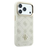 Guess Coque 4G Metal Logo MagSafe Apple iPhone 18 Pro / 17 Pro - Beige