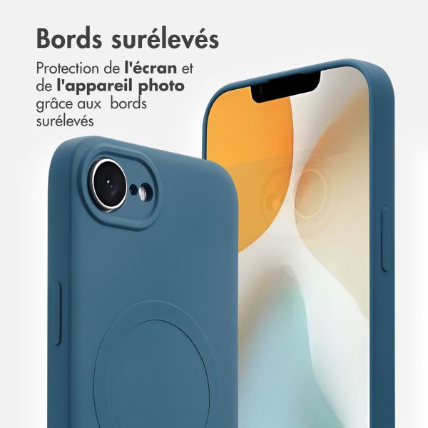 imoshion Coque Couleur avec MagSafe Apple iPhone 17e / 16e - Bleu foncé