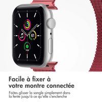 imoshion Bracelet magnétique milanais Apple Watch | 38/40/41/42 mm - Taille S - Rouge