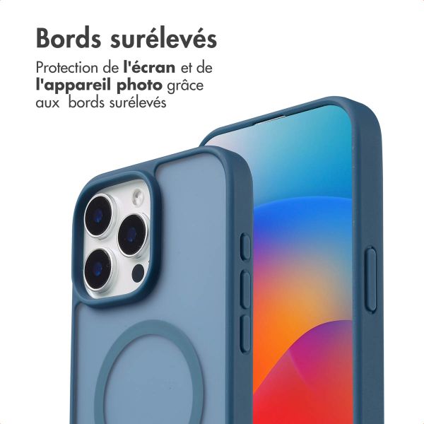 imoshion Coque Color Guard avec MagSafe Apple iPhone 15 Pro Max - Bleu foncé