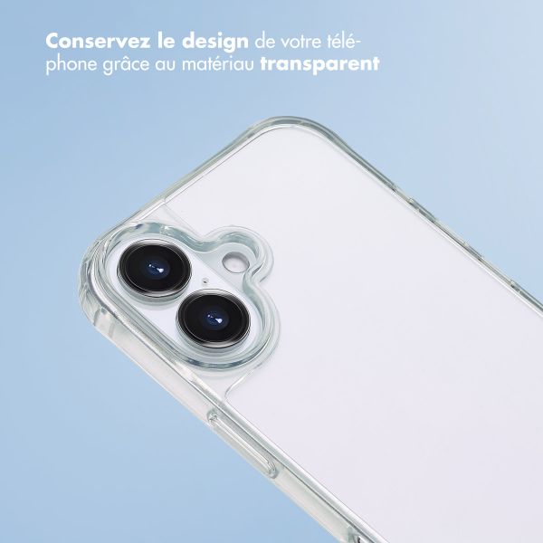 imoshion Coque avec dragonne + bracelet Apple iPhone 16 - Perles Cœurs