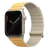 Uniq Bracelet Revix Premium Edition réversible Apple Watch | 38/40/41/42 mm - Canary Yellow / Ivory