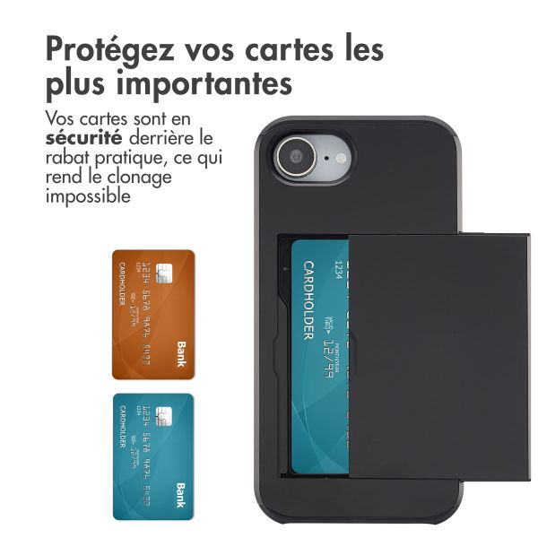 imoshion Coque arrière avec porte-cartes Apple iPhone 17e / 16e - Noir