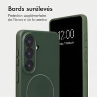 Accezz Coque Grip avec MagSafe Samsung Galaxy S26 - Vert foncé