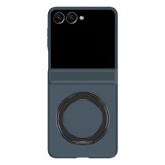 Accezz Color Backcover avec MagSafe et support à anneau Samsung Galaxy Z Flip 8 - Bleu foncé