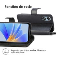 imoshion Étui de télephone portefeuille de luxe Oppo A17 - Noir