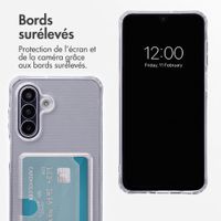 imoshion Coque silicone avec porte-cartes Samsung Galaxy A18 (4G) / A17 (4G/5G) - Transparent