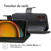imoshion Étui de télephone portefeuille de luxe Samsung Galaxy Xcover 7 Pro - Noir
