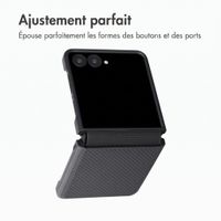 Accezz Coque arrière Grid Samsung Galaxy Z Flip 8 - Noir