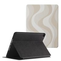 Selencia Coque tablette Vivid Apple iPad 9 (2021) 10.2 pouces / iPad 8 (2020) 10.2 pouces / iPad 7 (2019) 10.2 pouces - Desert Waves Beige