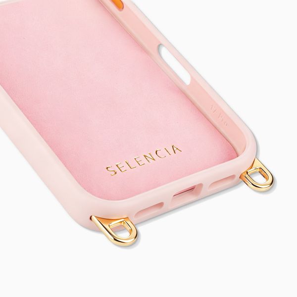 Selencia Coque arrière Rivièra avec MagSafe avec crochets amovibles Apple iPhone 17 Pro Max - Sorbet Pink